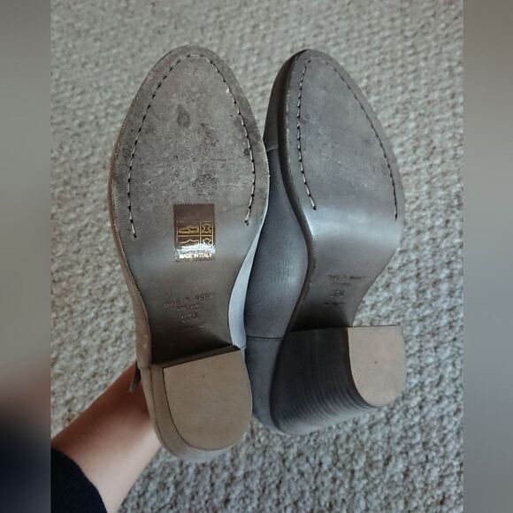 Rag & Bone Harrow Suede Ankle Boot Granite Gray size 37 - Picture 10 of 12
